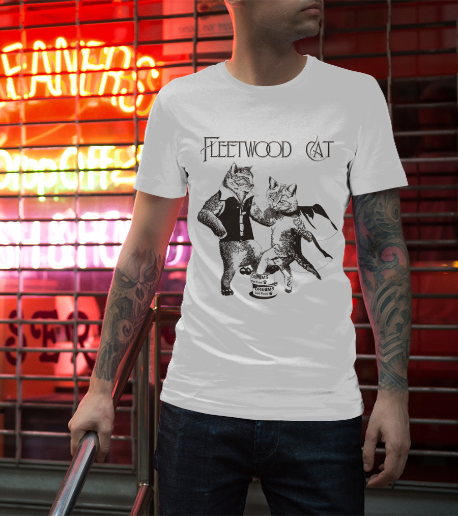 Fleetwood Cat Dreams Cat Food Dancing Cats T-Shirt