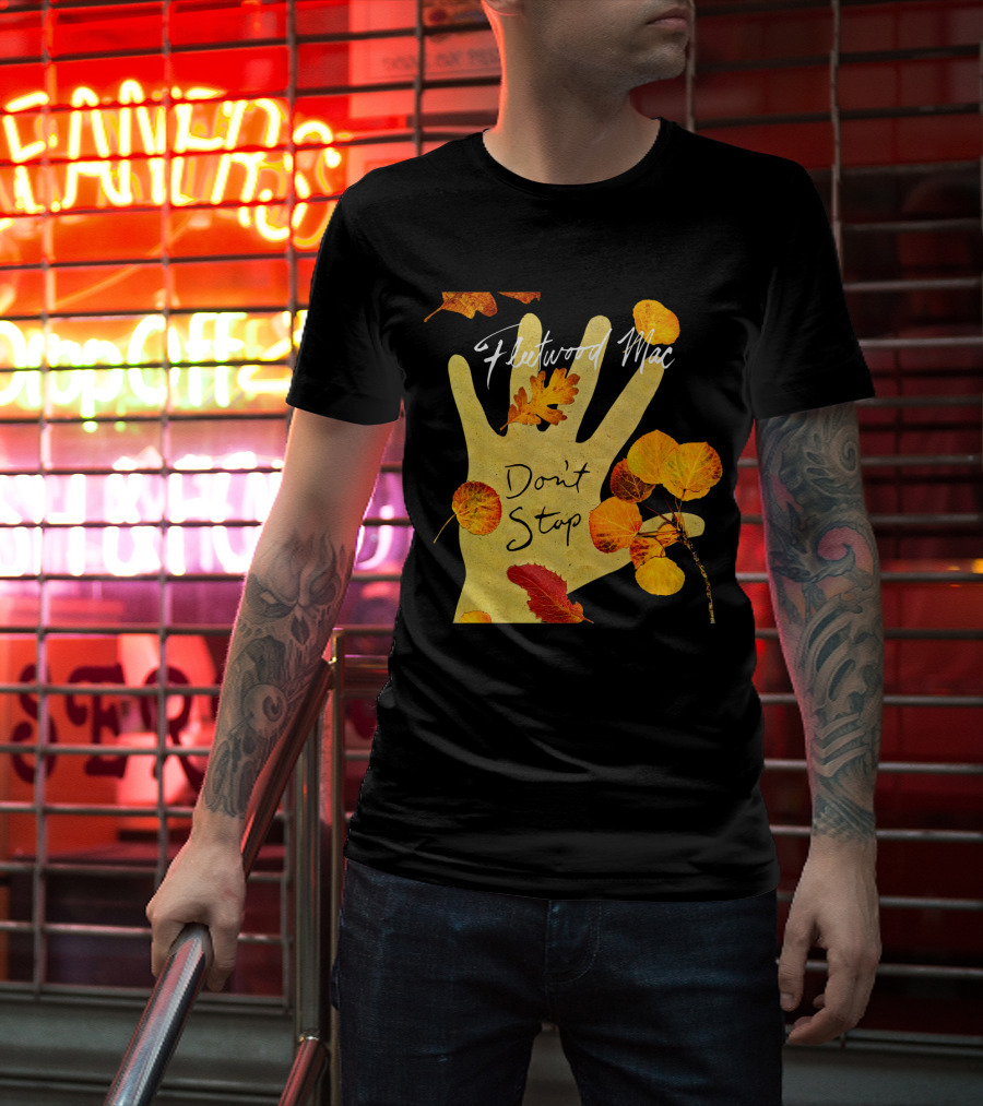 Don't Stop Fw 17 Autumn Leaves Hand T-Shirt