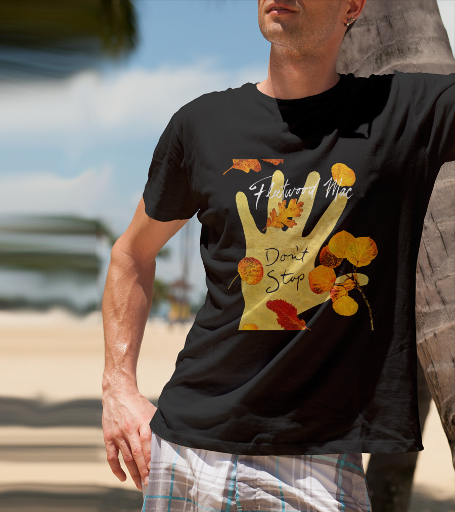 Don't Stop Fw 17 Autumn Leaves Hand T-Shirt