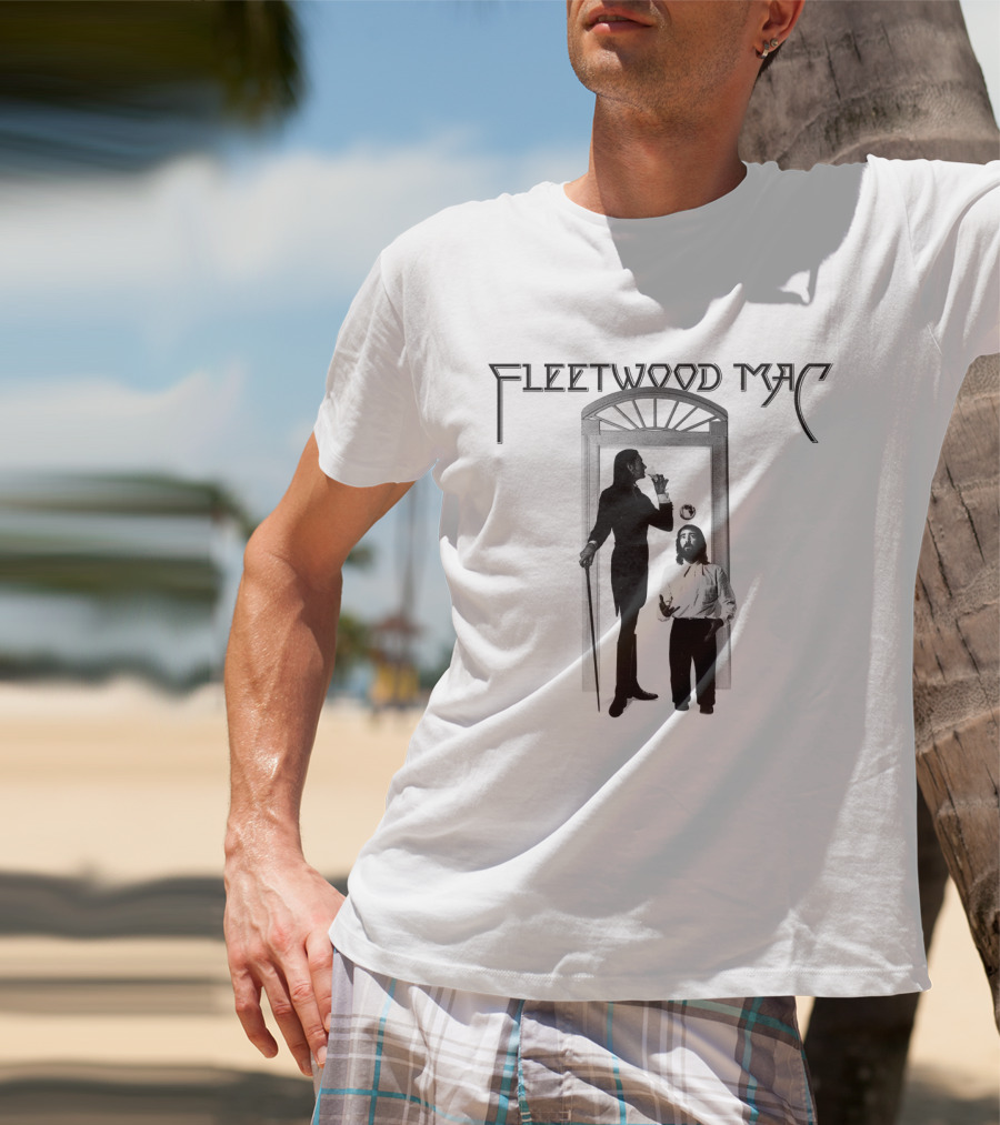 Fleetwood Mac Vintage Style Photographic Doorway Scene T-Shirt