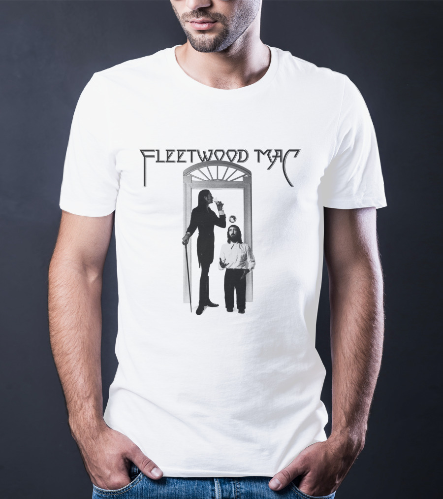 Fleetwood Mac Vintage Style Photographic Doorway Scene T-Shirt