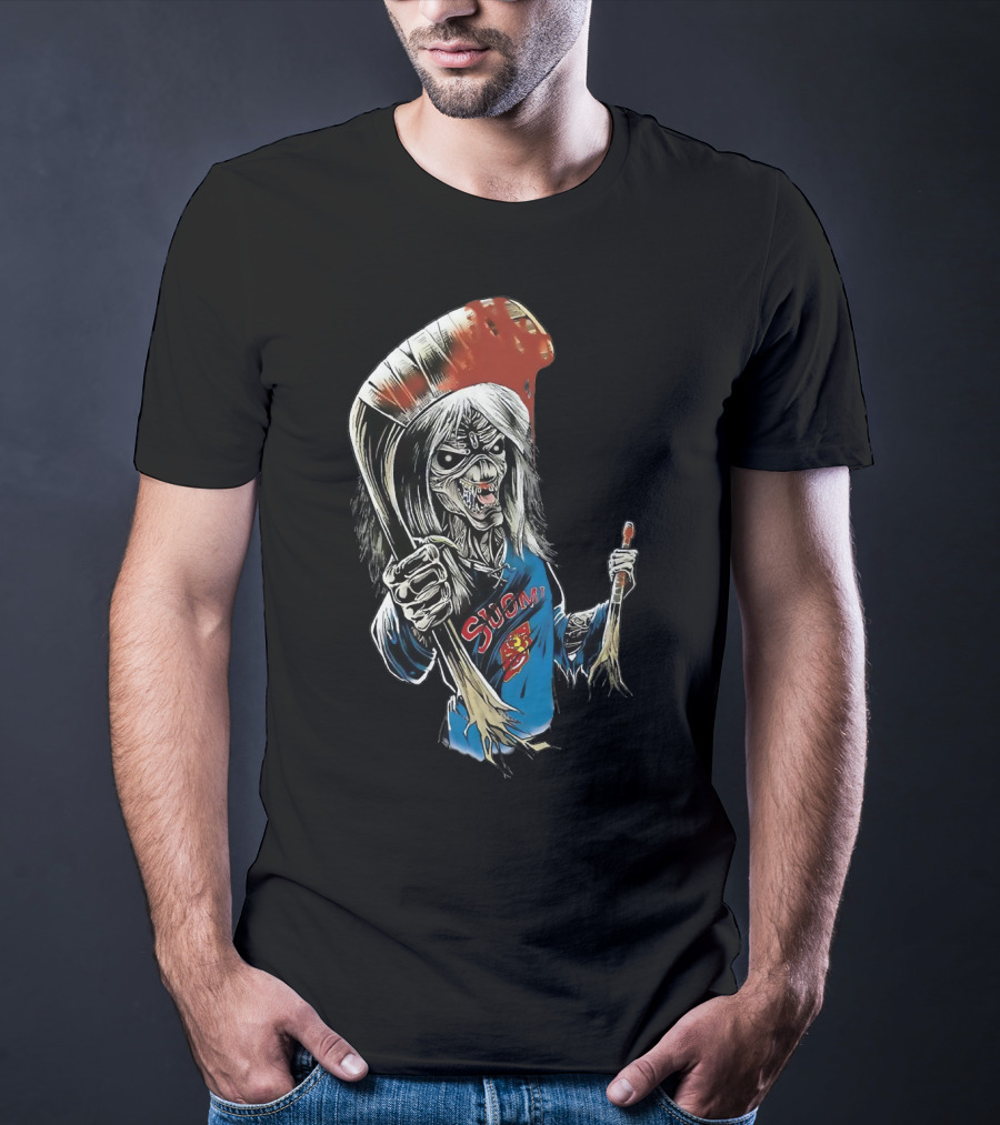Suomi Ir 54 Hockey Zombie T-Shirt