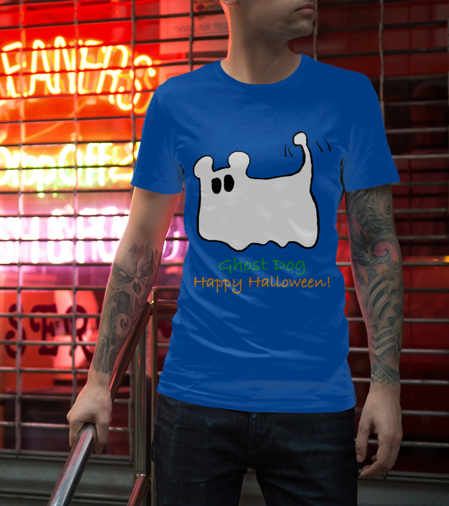 Ghost Dog Happy Halloween T-Shirt