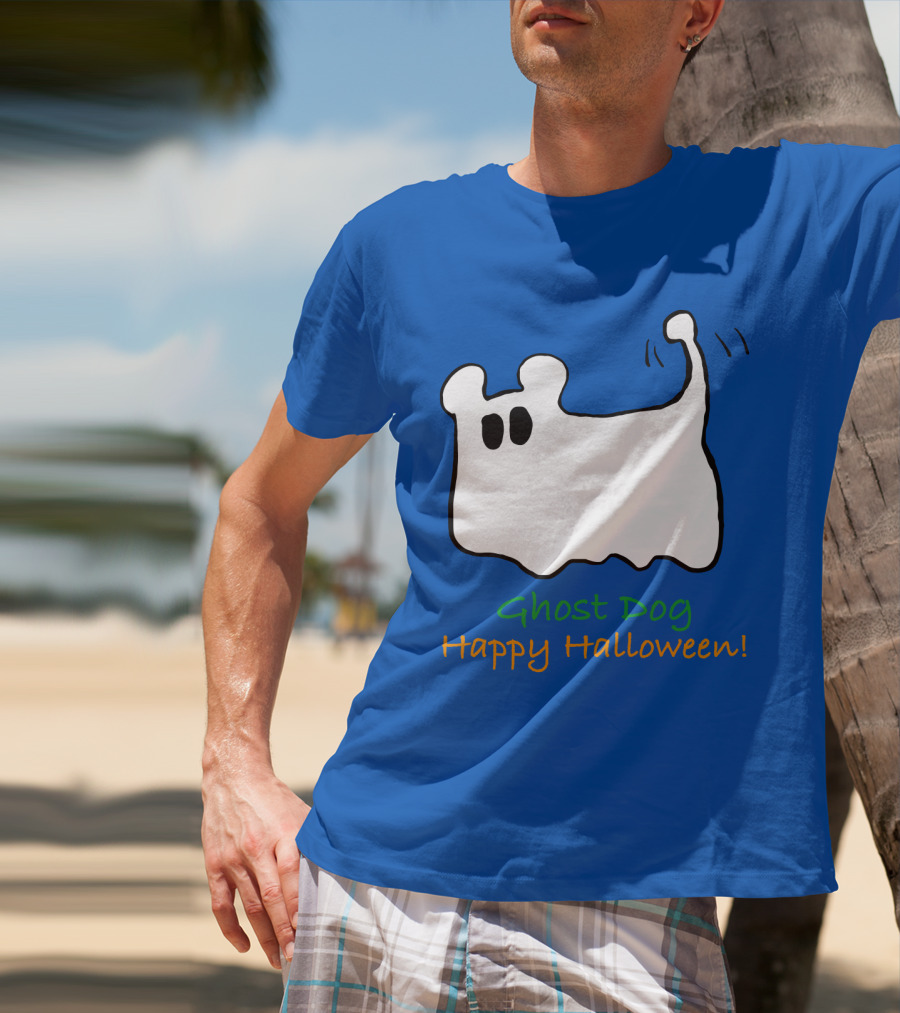Ghost Dog Happy Halloween T-Shirt