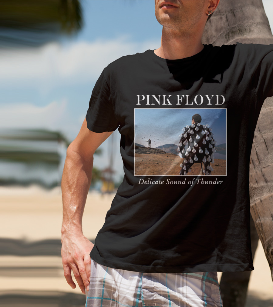 Pink Floyd Delicate Sound Of Thunder Lightbulb Suit Album Cover T-Shirt
