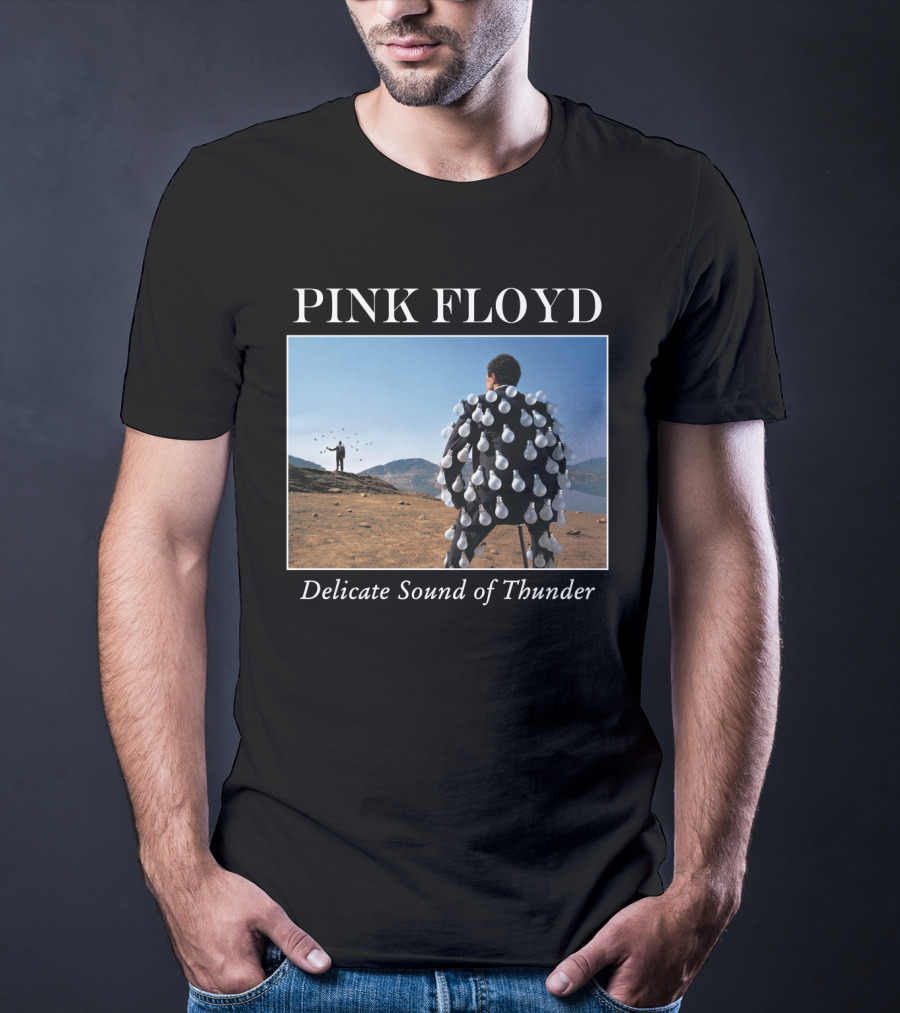 Pink Floyd Delicate Sound Of Thunder Lightbulb Suit Album Cover T-Shirt