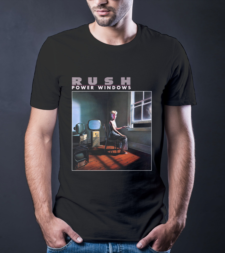 Rush Power Windows Album Cover Art Vintage Television Room Scene T-Shirt