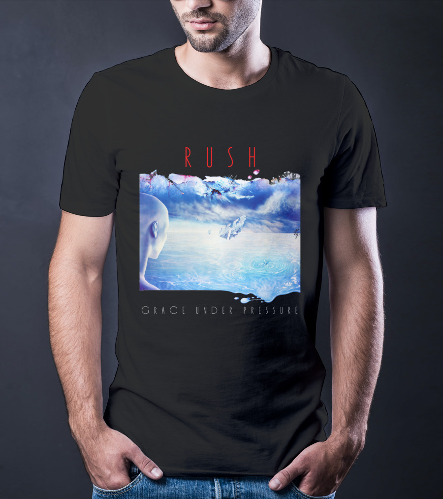 Rush Grace Under Pressure Album Cover Art With Surreal Ocean And Sky T-Shirt