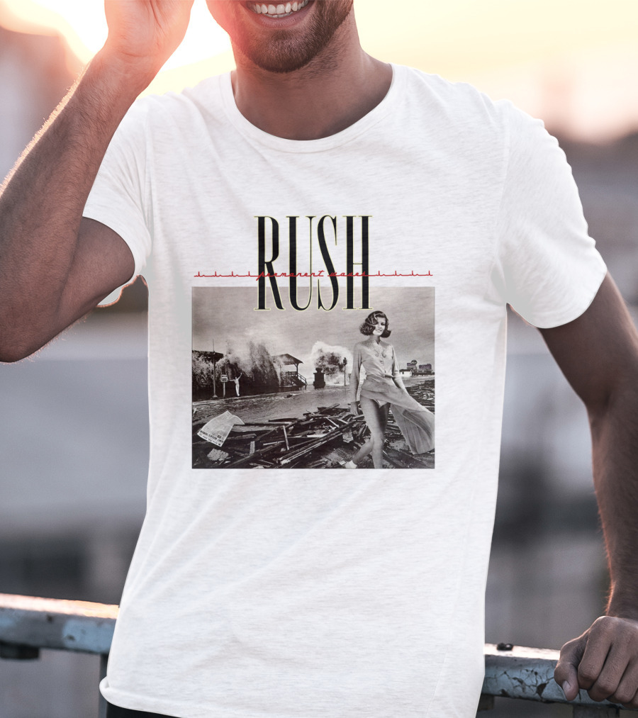 Rush Permanent Waves Classic Album Cover Photography T-Shirt