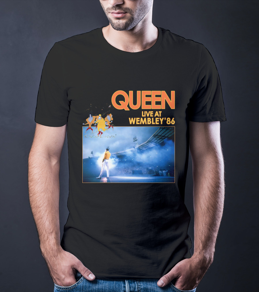Queen Live At Wembley '86 Stadium Performance T-Shirt