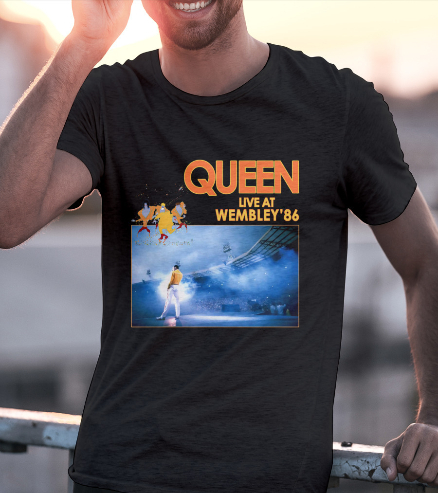 Queen Live At Wembley '86 Stadium Performance T-Shirt