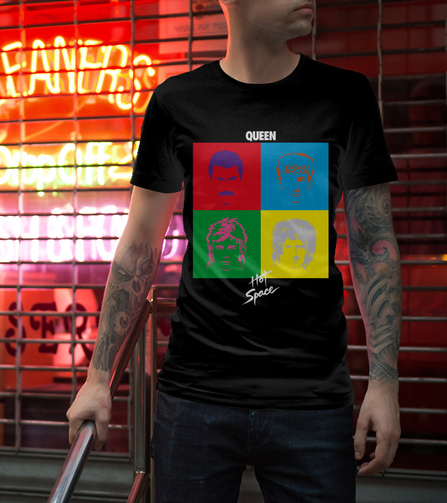 Queen Hot Space Album Pop Art Faces T-Shirt