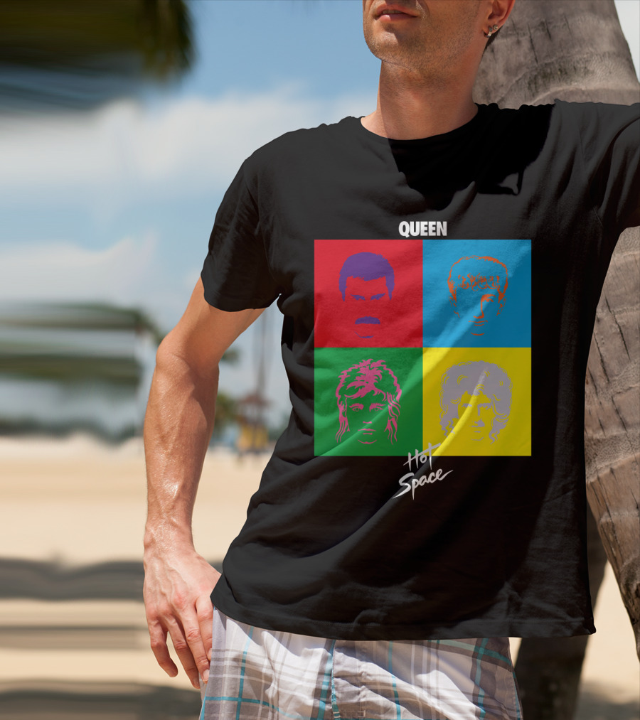 Queen Hot Space Album Pop Art Faces T-Shirt