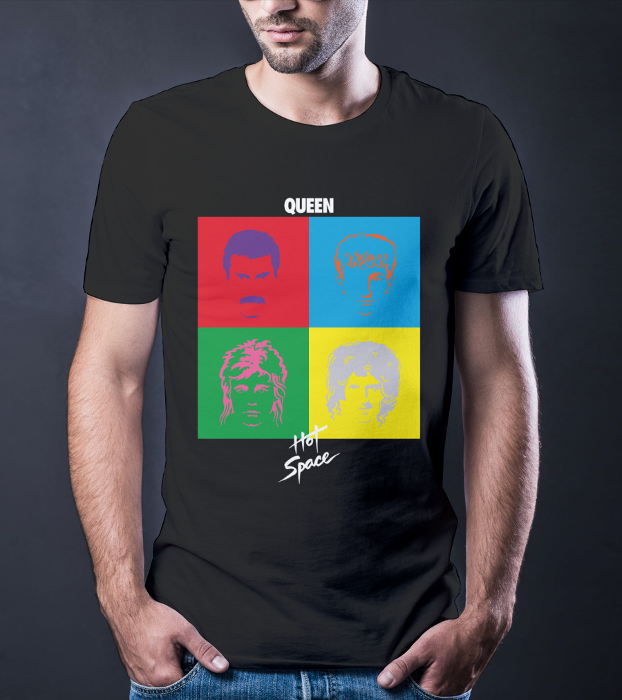 Queen Hot Space Album Pop Art Faces T-Shirt