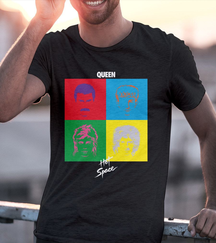 Queen Hot Space Album Pop Art Faces T-Shirt