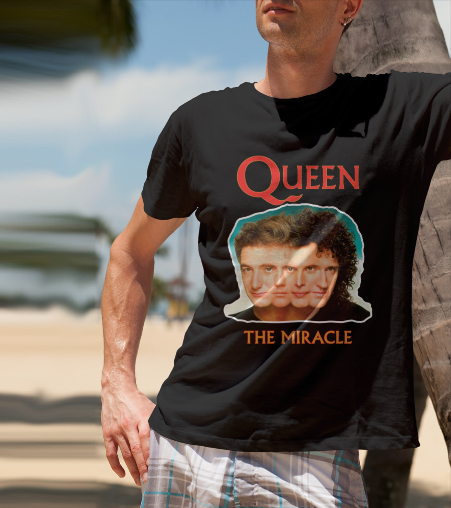 Queen The Miracle Album Cover Collage Faces T-Shirt