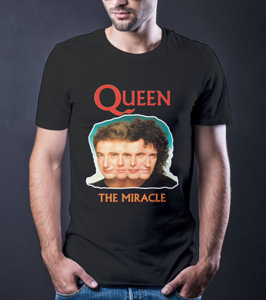 Queen The Miracle Album Cover Collage Faces T-Shirt