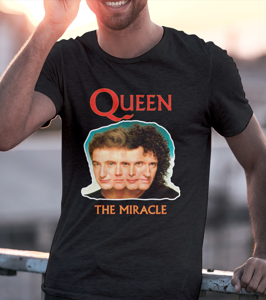 Queen The Miracle Album Cover Collage Faces T-Shirt