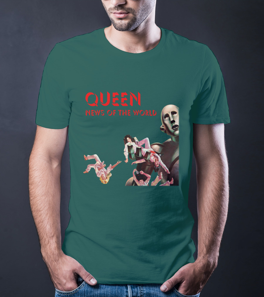 Queen News Of The World Album Cover Robot Artwork T-Shirt