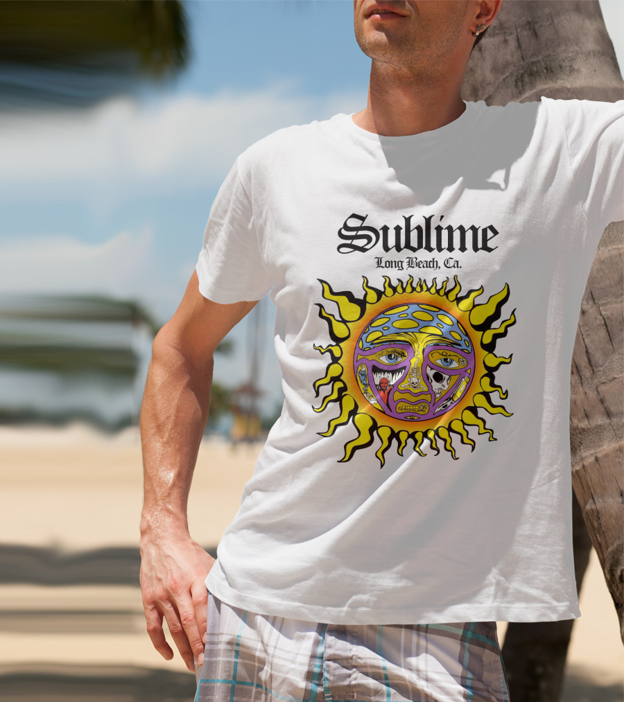 Sublime Long Beach Ca Sunface Artwork T-Shirt