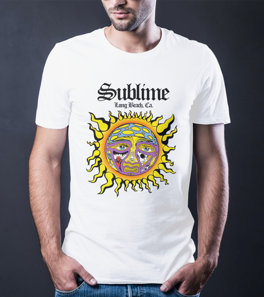Sublime Long Beach Ca Sunface Artwork T-Shirt