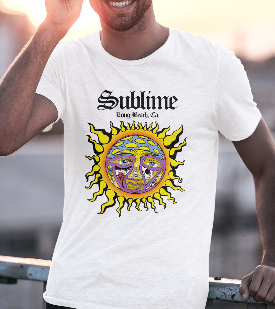 Sublime Long Beach Ca Sunface Artwork T-Shirt