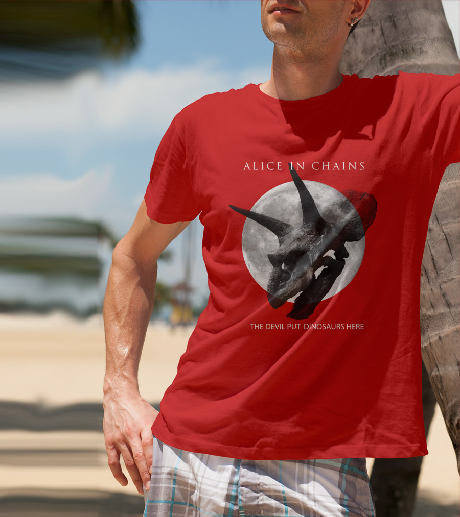 Alice In Chains The Devil Put Dinosaurs Here T-Shirt