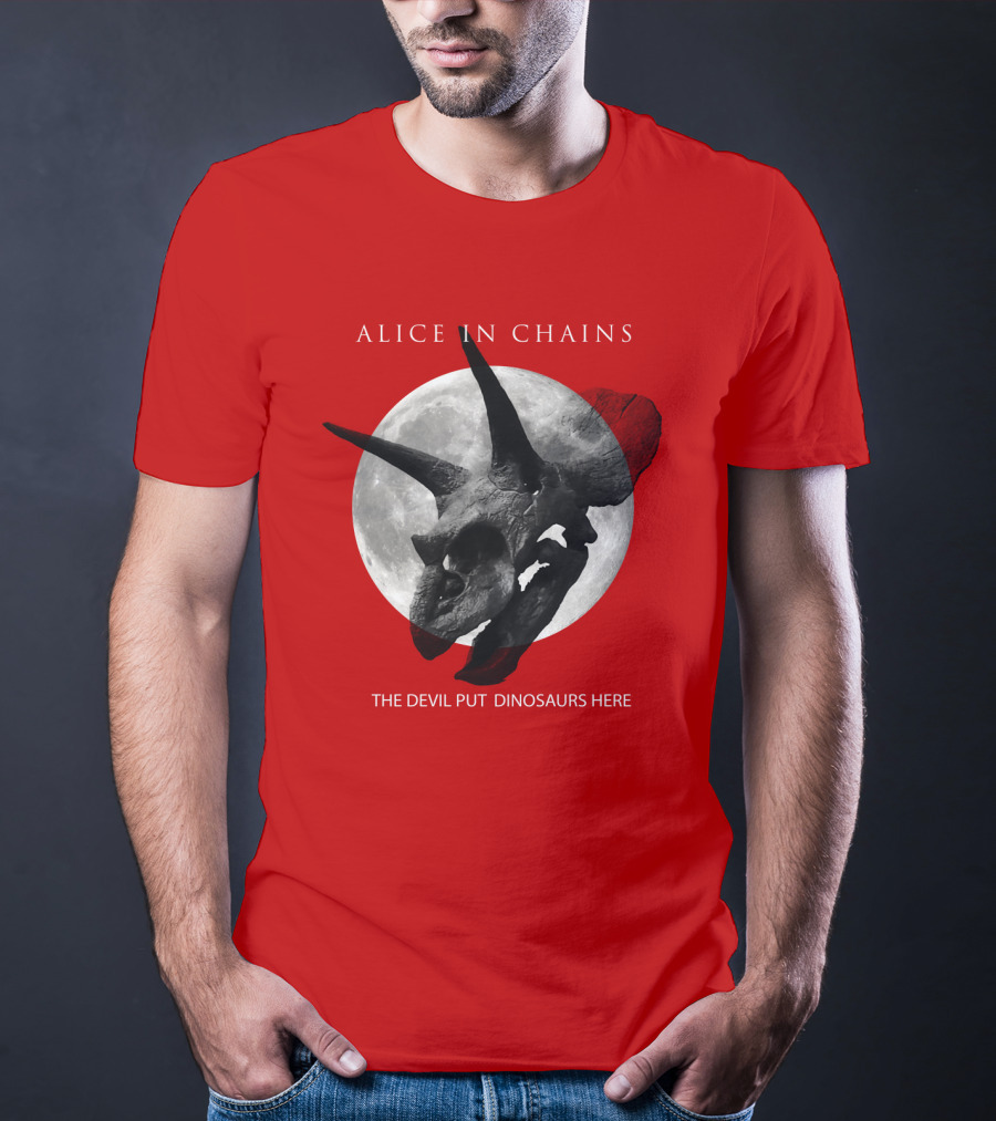 Alice In Chains The Devil Put Dinosaurs Here T-Shirt
