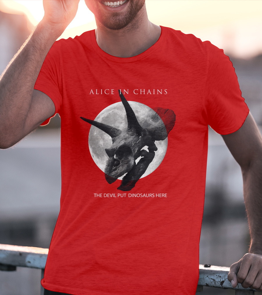 Alice In Chains The Devil Put Dinosaurs Here T-Shirt