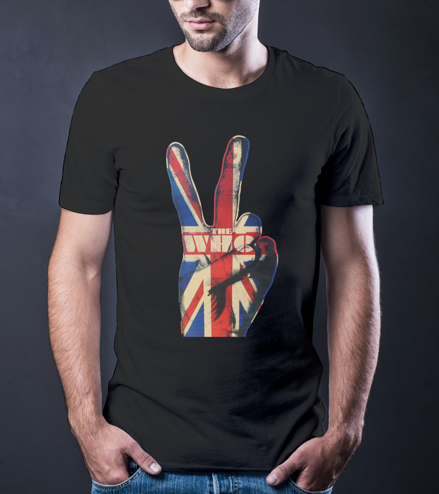 The Who Union Jack Peace Sign T-Shirt