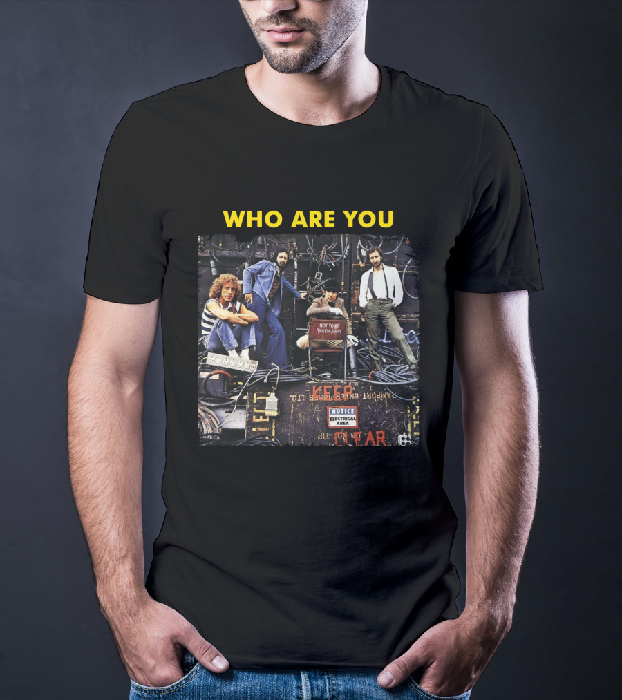 Who Are You The Who Band Photo Electrical Area T-Shirt