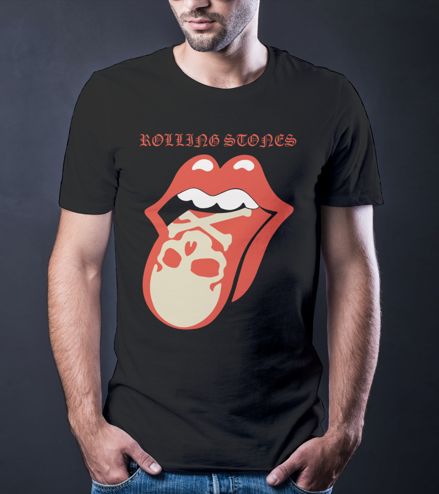 Rolling Stones Tongue With Skull T-Shirt