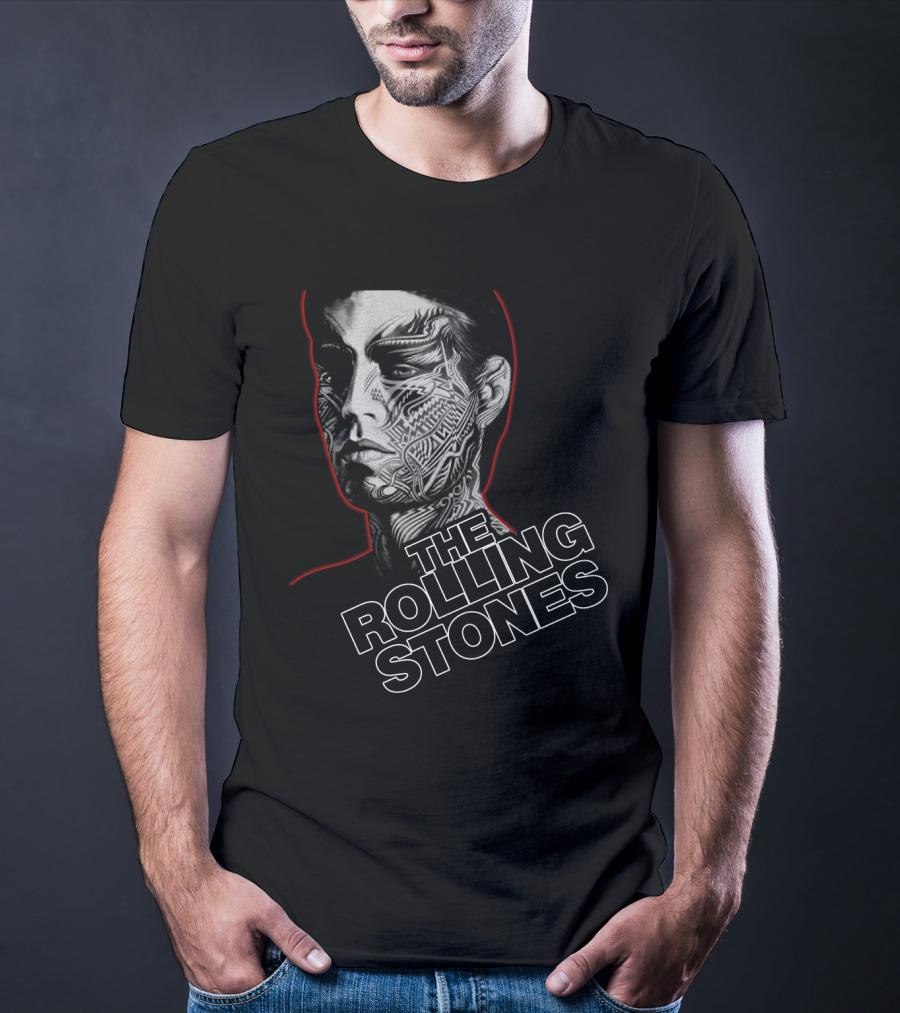 The Rolling Stones Trs 22 Tattoo Face Art T-Shirt