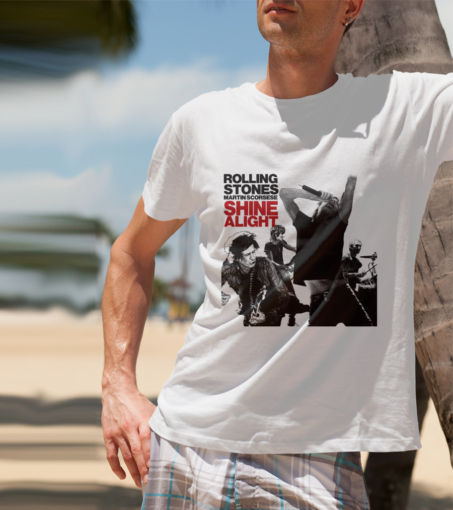 Rolling Stones Martin Scorsese Shine A Light T-Shirt
