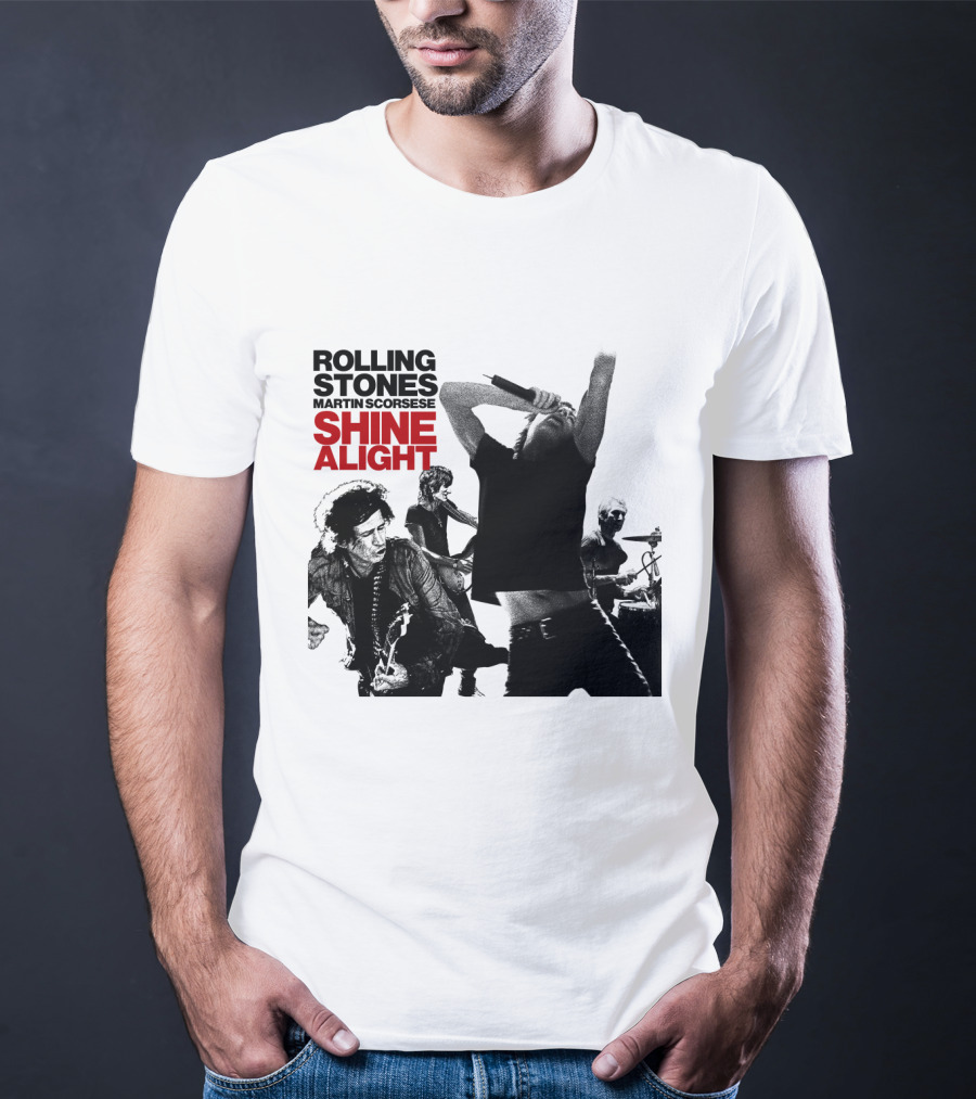 Rolling Stones Martin Scorsese Shine A Light T-Shirt