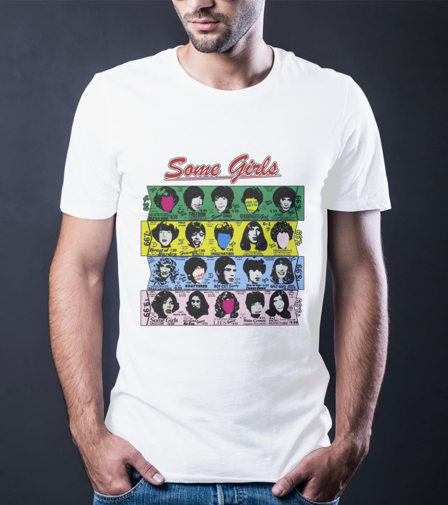 Some Girls Rolling Stones 1978 Album Cover Art Faces T-Shirt
