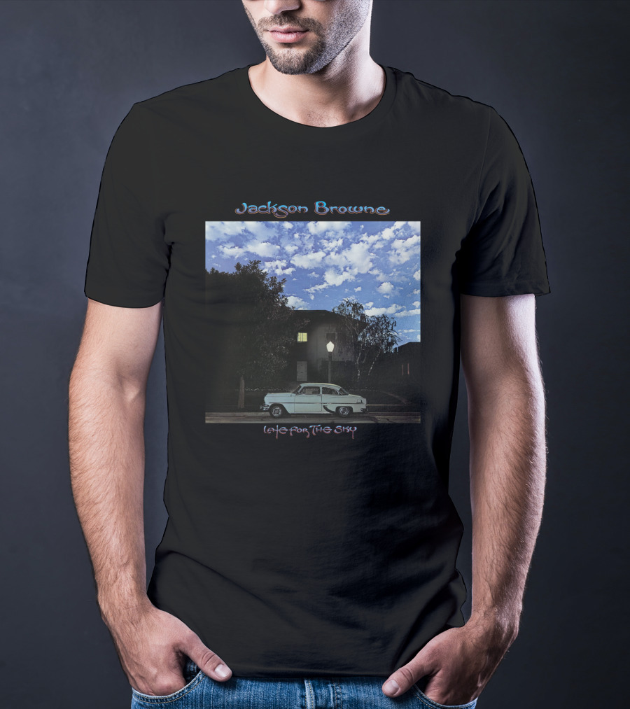 Jackson Browne Late For The Sky Vintage Car Night Scene T-Shirt