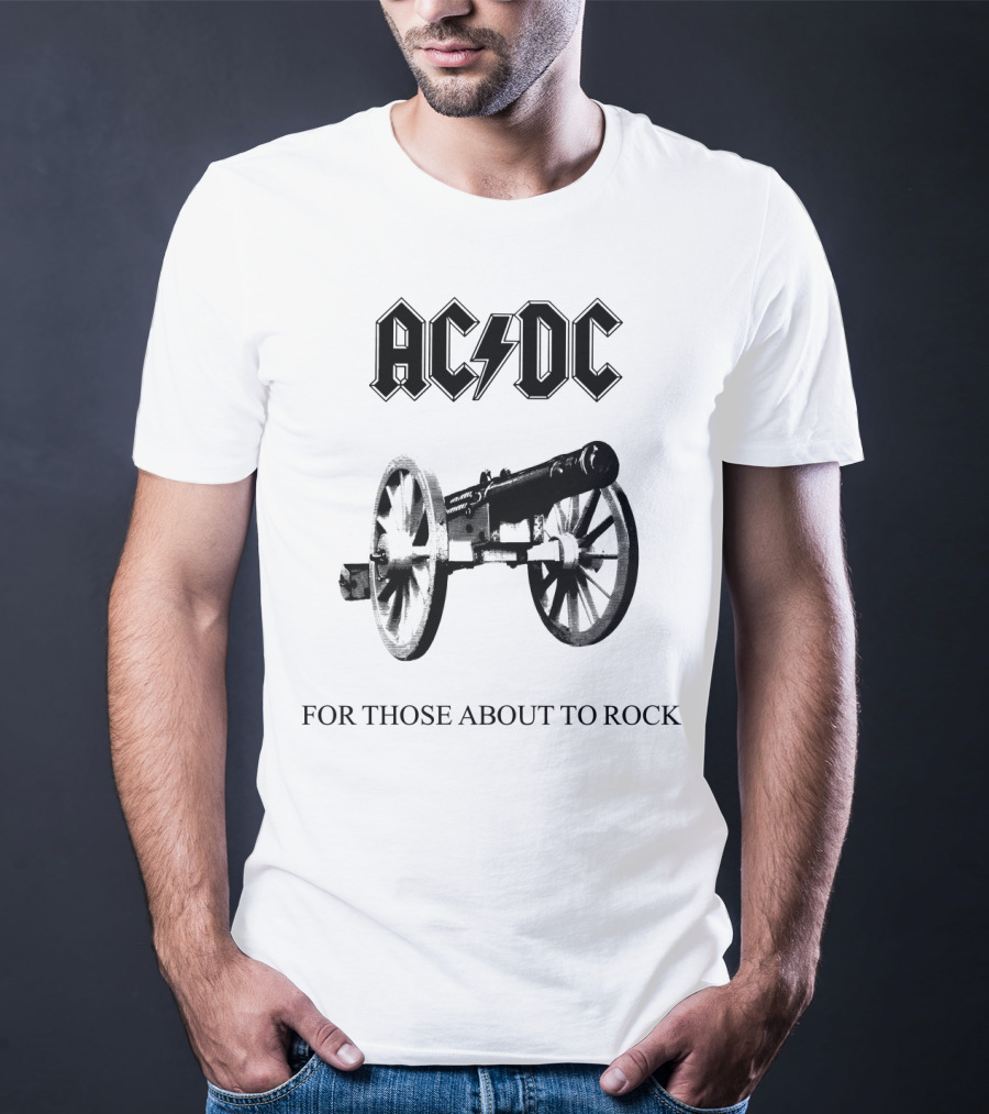 Acdc For Those About To Rock Cannon T-Shirt