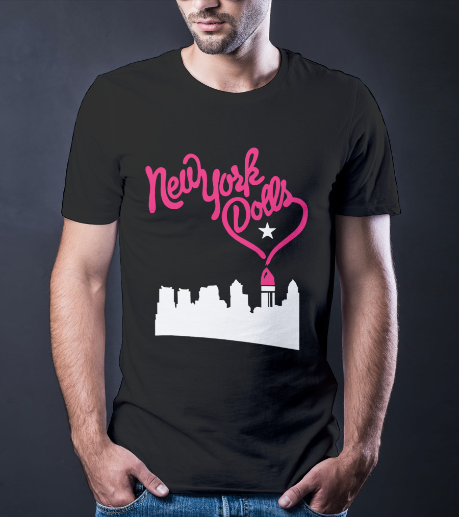 New York Dolls Skyline Star Retro Style T-Shirt