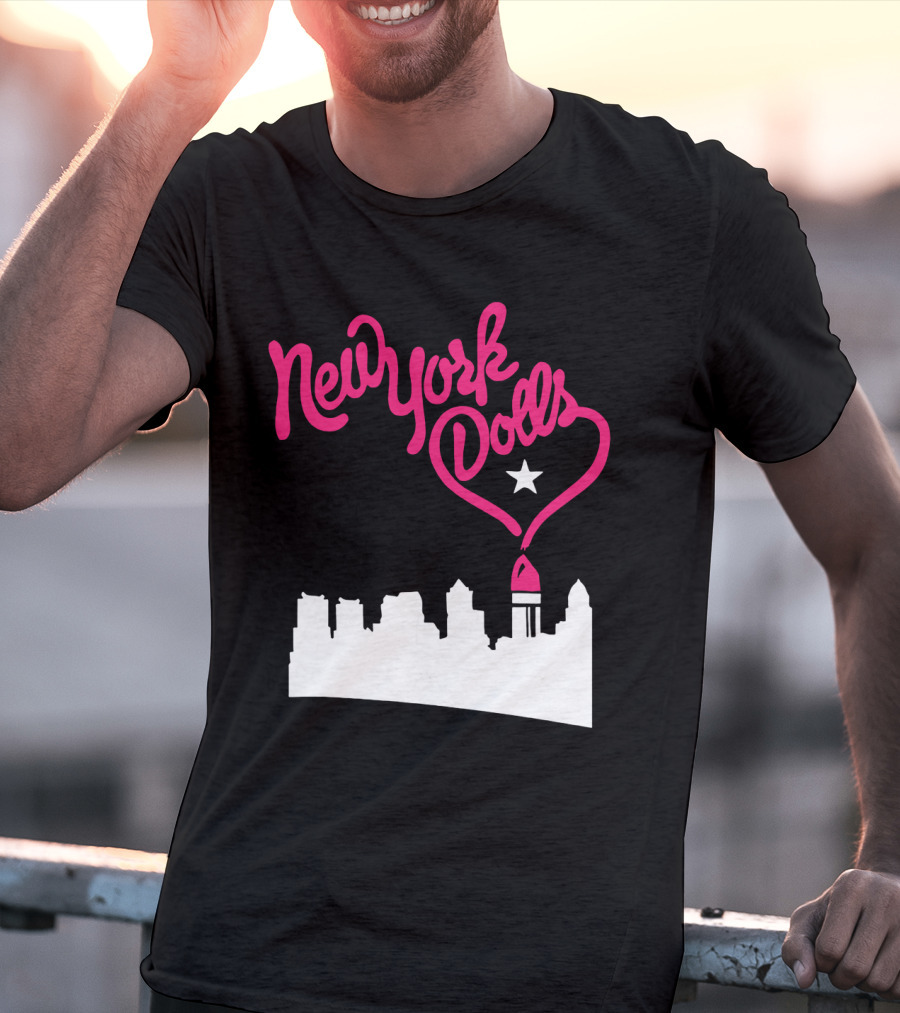 New York Dolls Skyline Star Retro Style T-Shirt