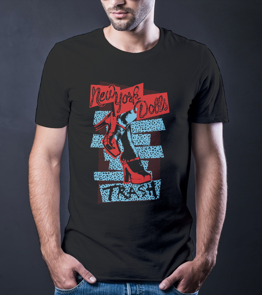 New York Dolls Trash High Heels Graphic Nyd T-Shirt