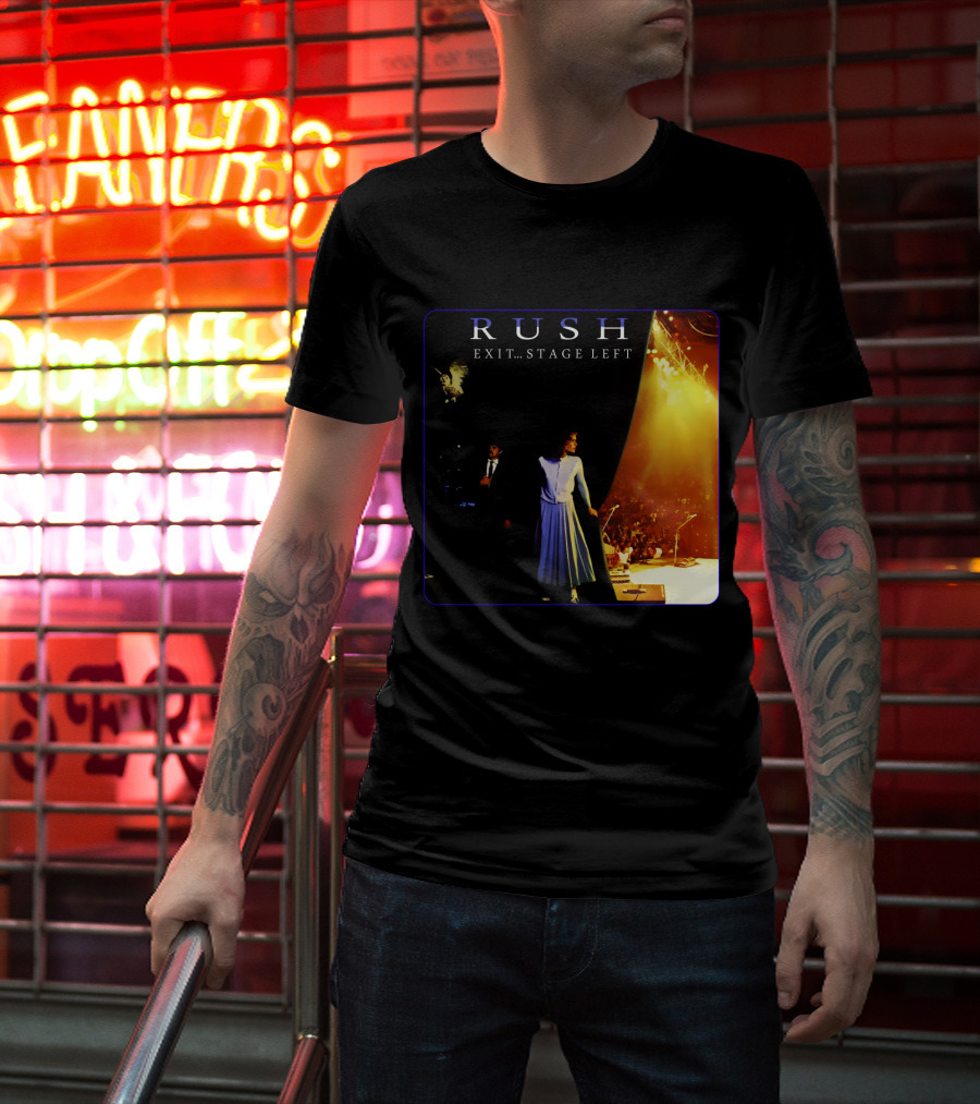 Rush Exit...stage Left Album Cover T-Shirt