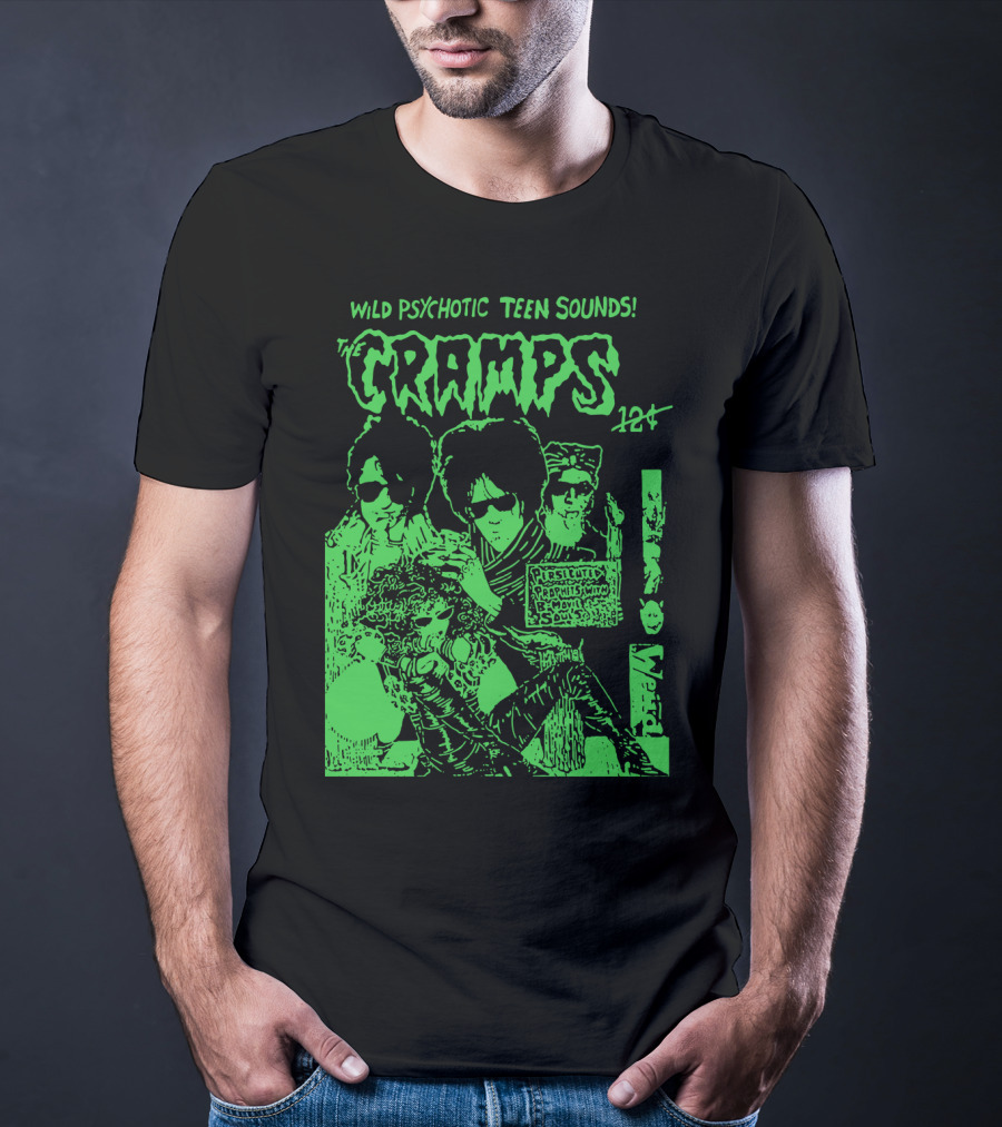 Wild Psychotic Teen Sounds The Cramps 12₵ T-Shirt