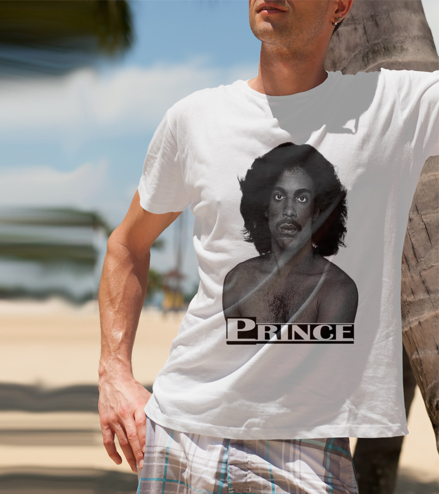 Prince Black And White Portrait T-Shirt