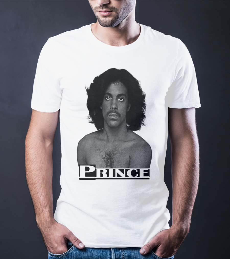 Prince Black And White Portrait T-Shirt