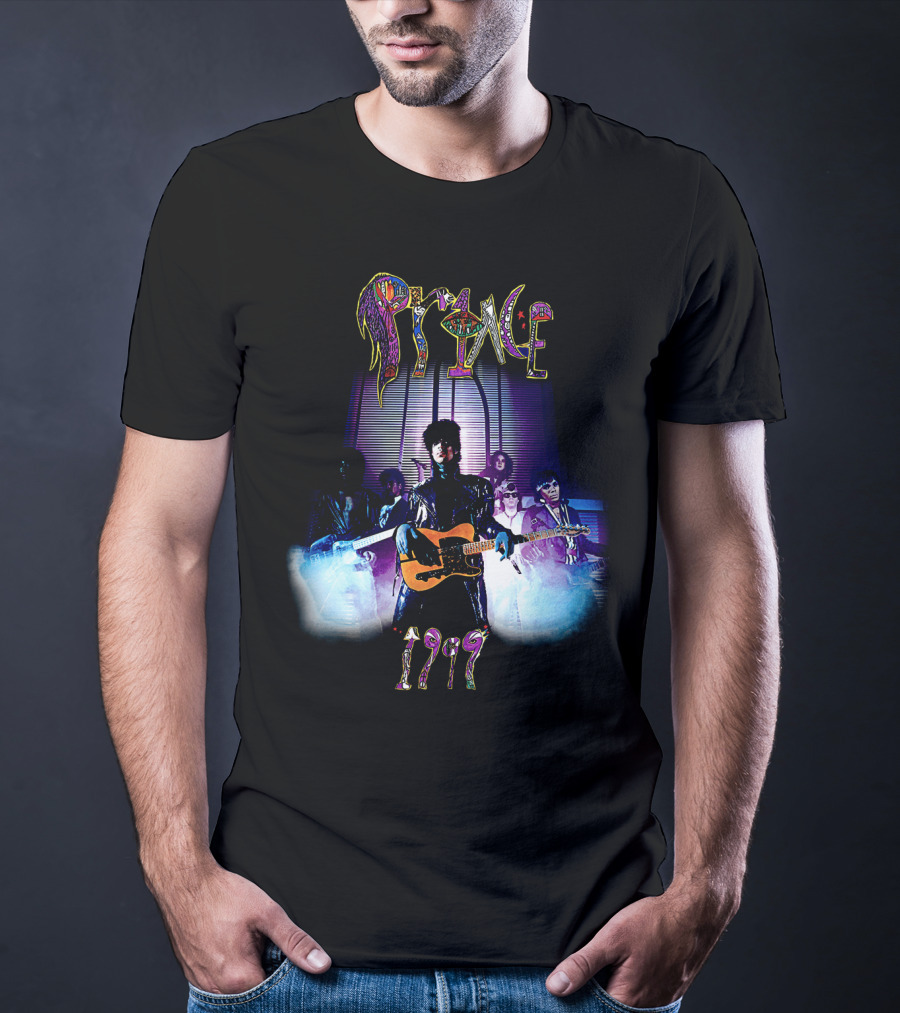 Prince 1999 Album Cover Art Purple Rain Aesthetic T-Shirt