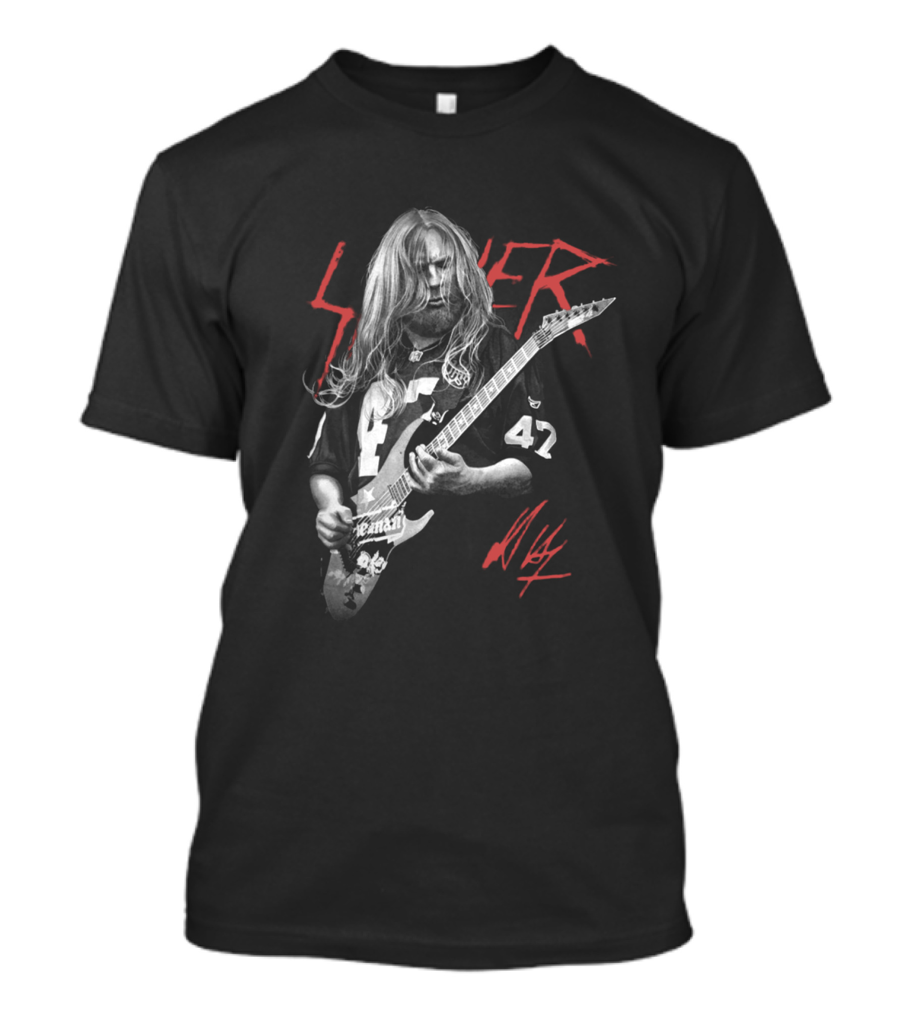 Slayer Guitarist 47 Football Jersey Signature T-Shirt