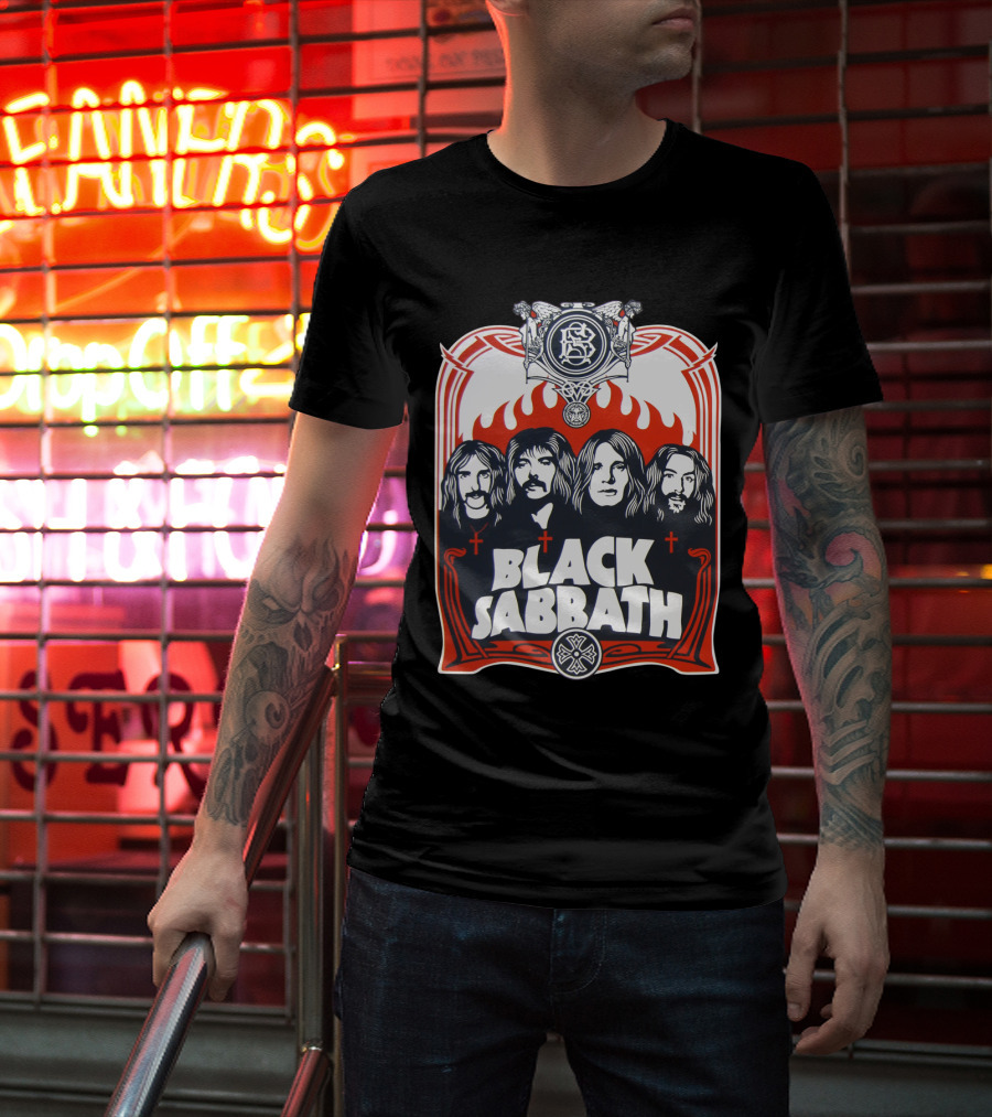 Black Sabbath Band Portrait Bs T-Shirt