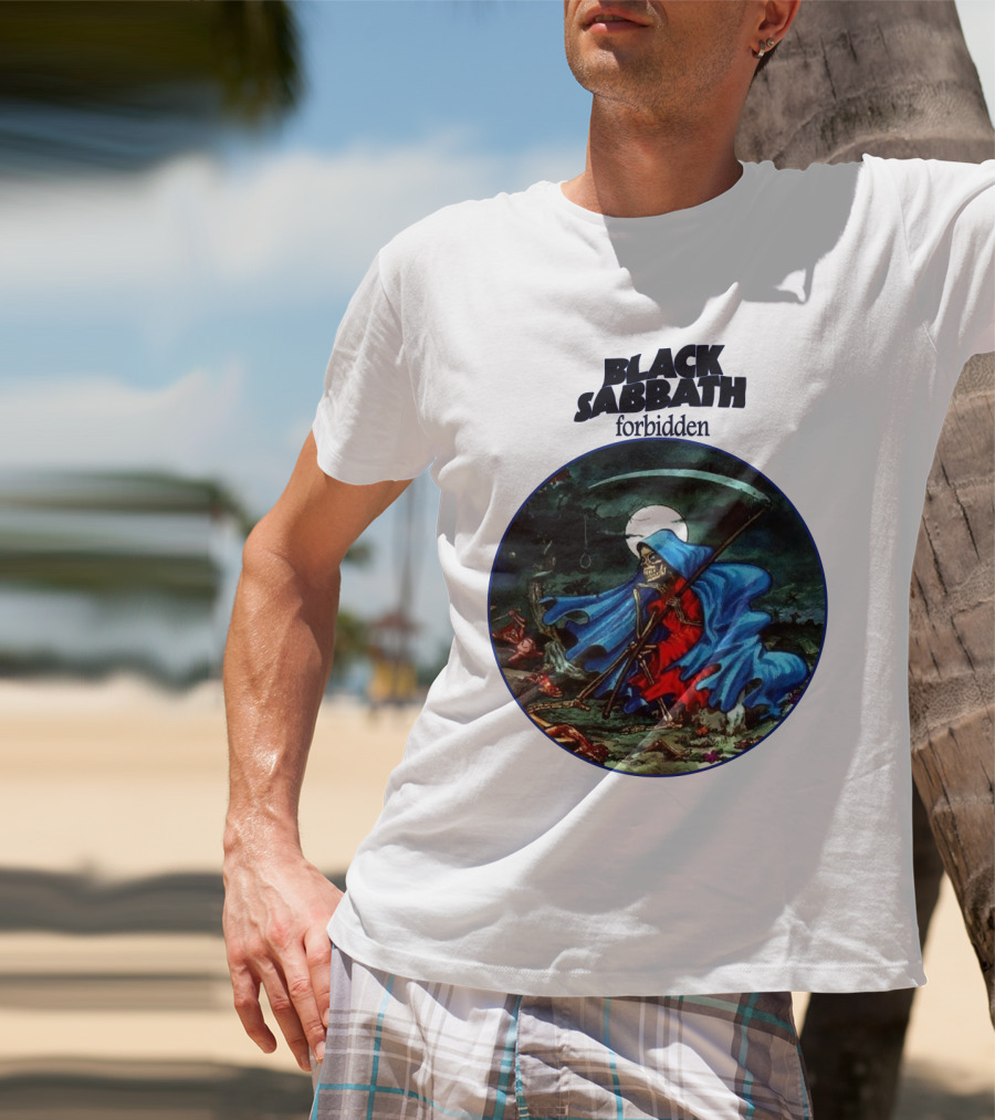 Black Sabbath Forbidden Grim Reaper Album Art T-Shirt