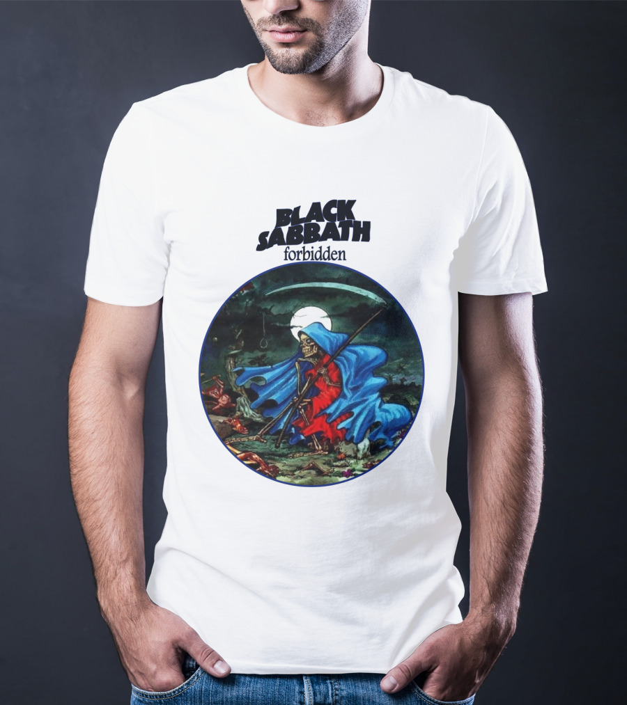 Black Sabbath Forbidden Grim Reaper Album Art T-Shirt